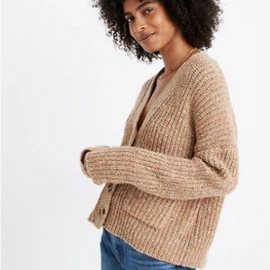 Madewell Speckled Rib Cardigan Sweater XXS AF534